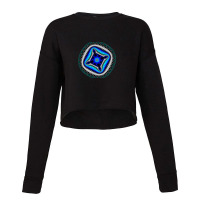 Circular Fractal Mandala Cropped Sweater | Artistshot