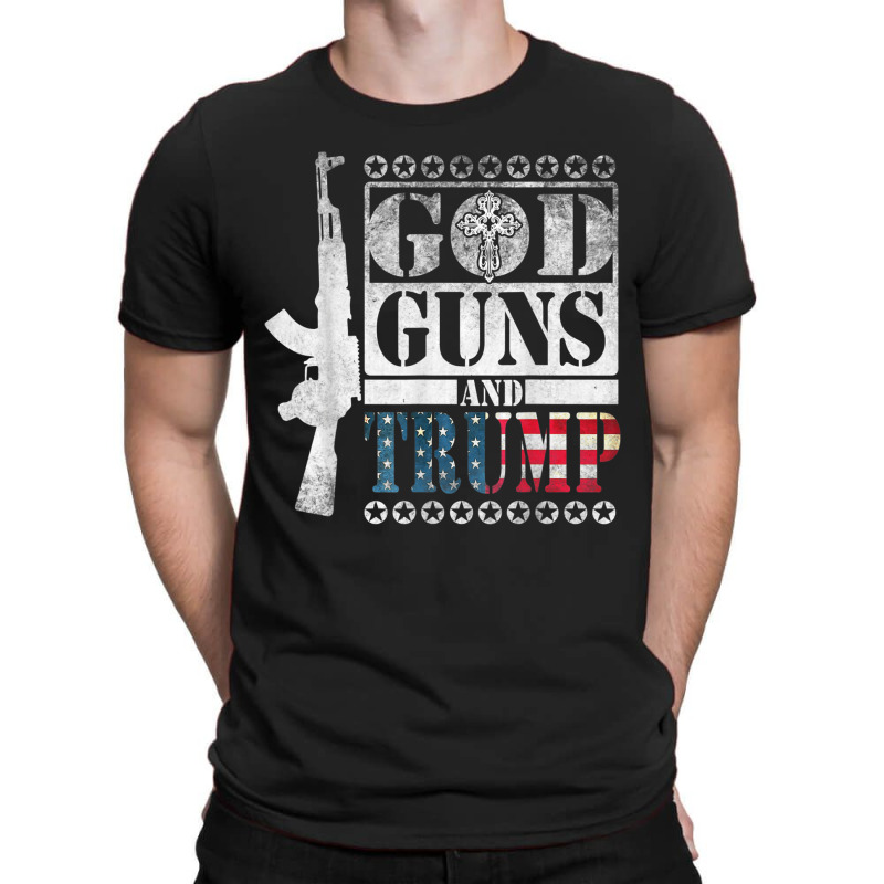 God Guns And Trump 2nd Amendment  Trump 45 T-shirt | Artistshot