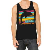 Miami Resident Vintage Dolphin Silhouette Souvenir Gift Tank Top | Artistshot