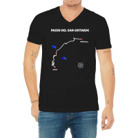 Gotthardpass Serpentine Switzerland Passo Del San Gottardo T Shirt V-neck Tee | Artistshot