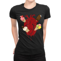 Ice Cream With Heart For Girls Teens Women Ice Cream Cone T Shirt Ladies Fitted T-shirt | Artistshot