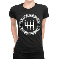 The Manual Transmission Preservation Society Ladies Fitted T-shirt | Artistshot