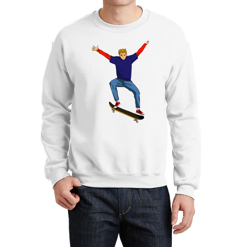 Skater Boy Crewneck Sweatshirt | Artistshot