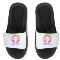 Arizona Vintage Retro Cactus Souvenir Slide Sandal | Artistshot