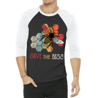 Save The Bees 3/4 Sleeve Shirt | Artistshot