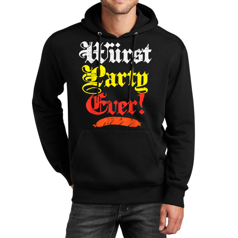 Wurst Party Ever Funny Oktoberfest Sausage Men Women Kids Unisex Hoodie by IsabelSchmit | Artistshot