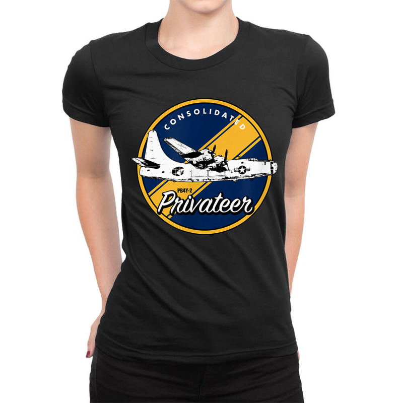 Wwii Consolidated Pb4y 2 Privateer Veteran Veterans Day Xmas Ladies Fitted T-Shirt by IsabelSchmit | Artistshot