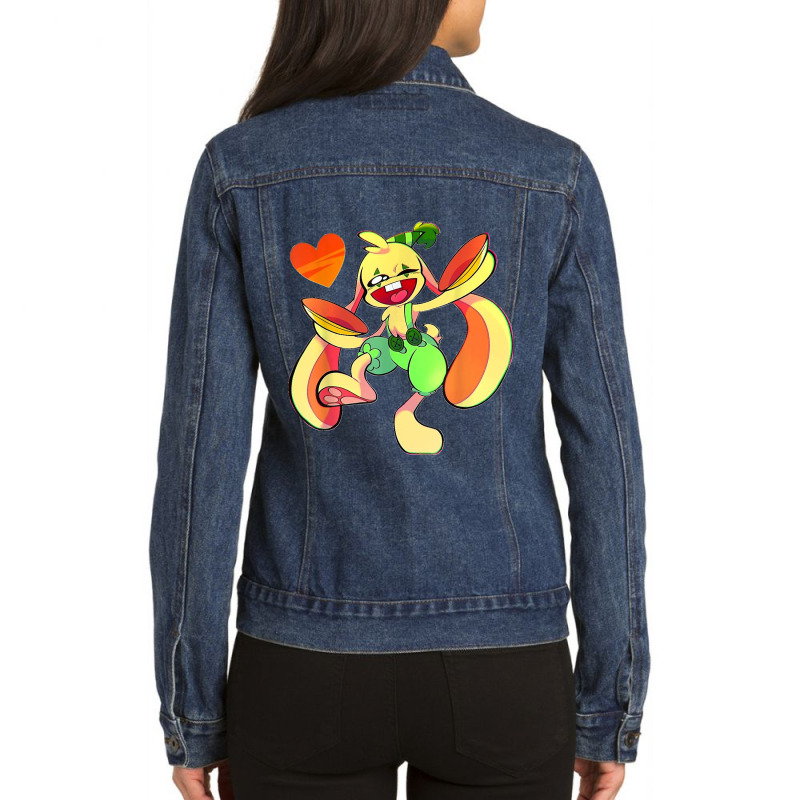 Cute Bunzo Dancing Play The Game Time For Boy Girl Kids Game Ladies Denim Jacket by MICHAELSCOTTREXEL | Artistshot