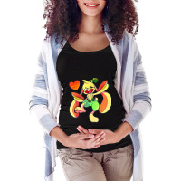 Cute Bunzo Dancing Play The Game Time For Boy Girl Kids Game Maternity Scoop Neck T-shirt | Artistshot