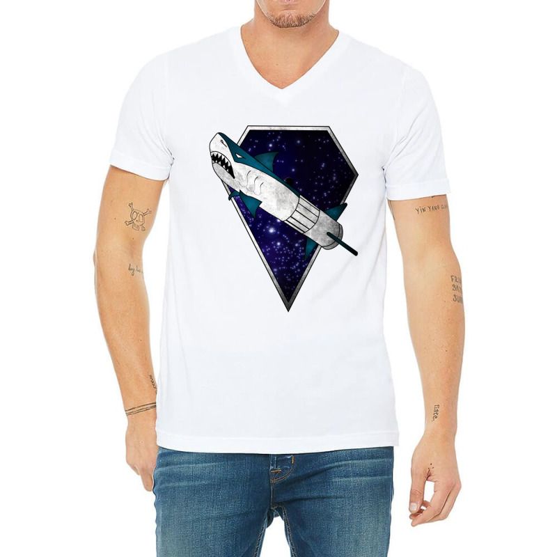 Diamond Shark Lambda Galaxy V-neck Tee | Artistshot