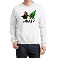 Black Cat What Christmas Crewneck Sweatshirt | Artistshot