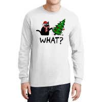 Black Cat What Christmas Long Sleeve Shirts | Artistshot