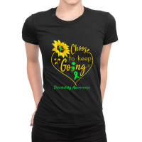 Disability Awareness   Disability Awareness Choose To Keep Goin Ladies Fitted T-shirt | Artistshot