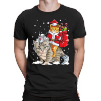 Black Cat Kitty Christmas Cat Christmas Gifts Santa Caticorn Unicorn T-shirt | Artistshot