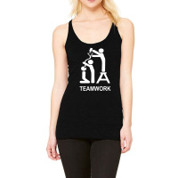 Team Work Funny Racerback Tank | Artistshot