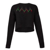 Heartbeat Candlestick Chart Exchange Stock Market Cropped Sweater | Artistshot