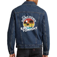 It's Going Down Easy Tonight Country Music Lyrics Men Denim Jacket | Artistshot