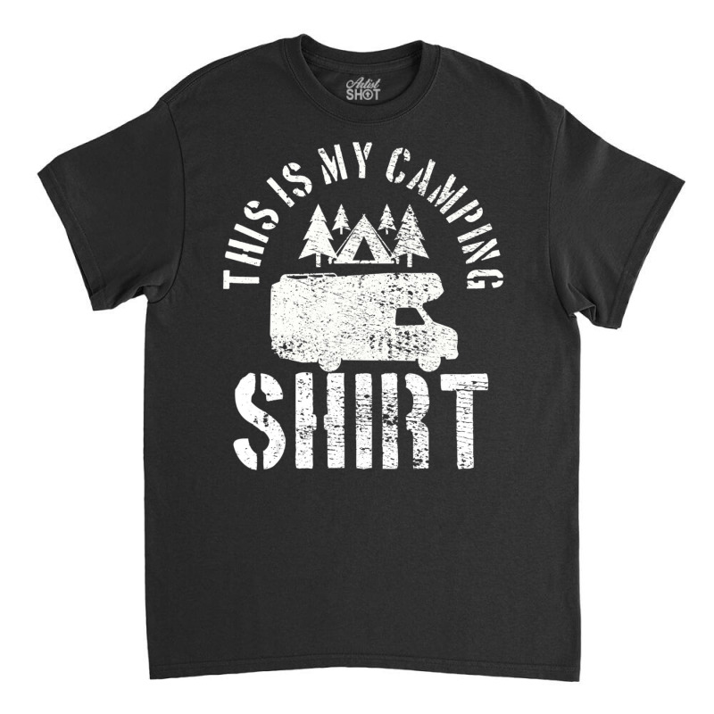 Camping Trailer Camper Van Mobile Home Caravan Motorhome Classic T-shirt by Ben Rodden | Artistshot