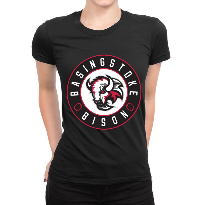 The-basingstoke-bison Ladies Fitted T-Shirt by Fatiha Zakiya | Artistshot