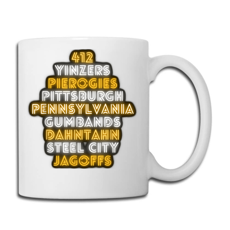 Pittsburgh 412 Jagoffs Yinzers Steel City Funny Retro Coffee Mug | Artistshot