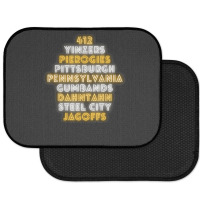 Pittsburgh 412 Jagoffs Yinzers Steel City Funny Retro Rear Car Mat | Artistshot