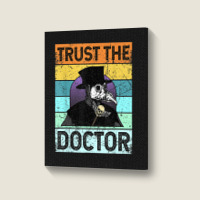 Plague Doctor Outfit Costume For Men Women Kids Portrait Canvas Print | Artistshot