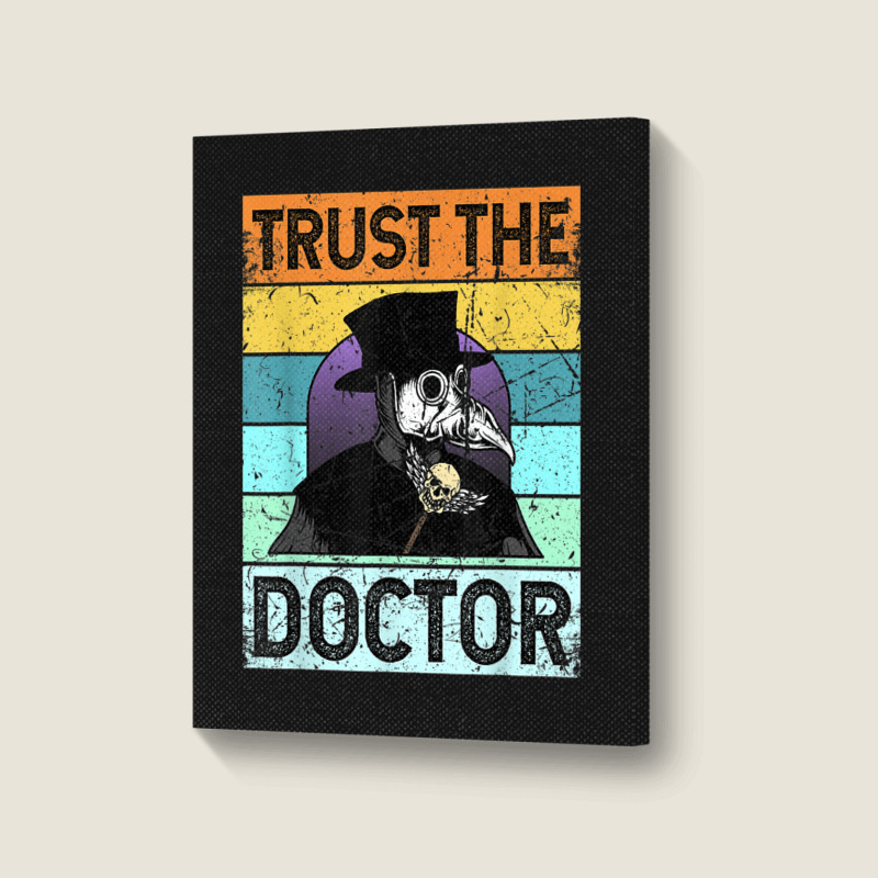 Plague Doctor Outfit Costume For Men Women Kids Portrait Canvas Print | Artistshot