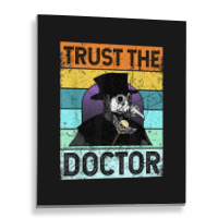 Plague Doctor Outfit Costume For Men Women Kids Metal Print Vertical | Artistshot