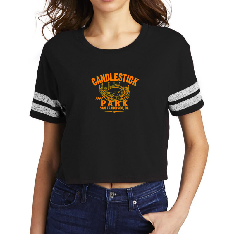 Candlestick Park Baseball San Francisco Scorecard Crop Tee by AngelaHelton | Artistshot