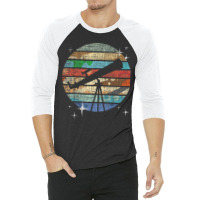 Planets Of Solar System Telescope Astronomy Science Fan 3/4 Sleeve Shirt | Artistshot