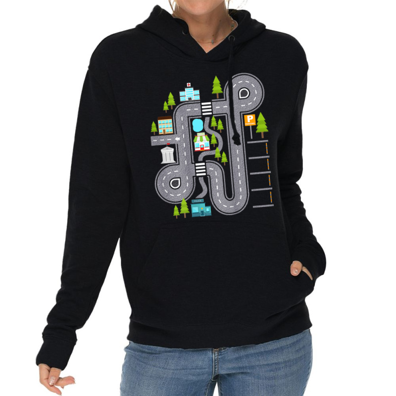 Play Cars On Daddy's Back Gift For Dad Kids Lightweight Hoodie | Artistshot