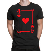 Playing Cards Matching Hearts Card Suits Four Card T-shirt | Artistshot