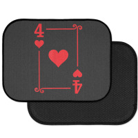 Playing Cards Matching Hearts Card Suits Four Card Rear Car Mat | Artistshot