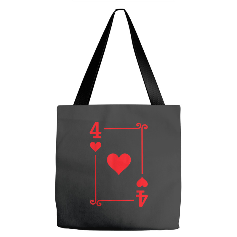 Playing Cards Matching Hearts Card Suits Four Card Tote Bags | Artistshot