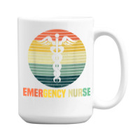 Retro Emergency Room Nurse Er Nursing 15 Oz Coffee Mug | Artistshot