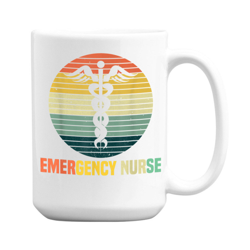 Retro Emergency Room Nurse Er Nursing 15 Oz Coffee Mug | Artistshot