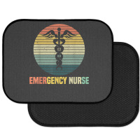 Retro Emergency Room Nurse Er Nursing Rear Car Mat | Artistshot