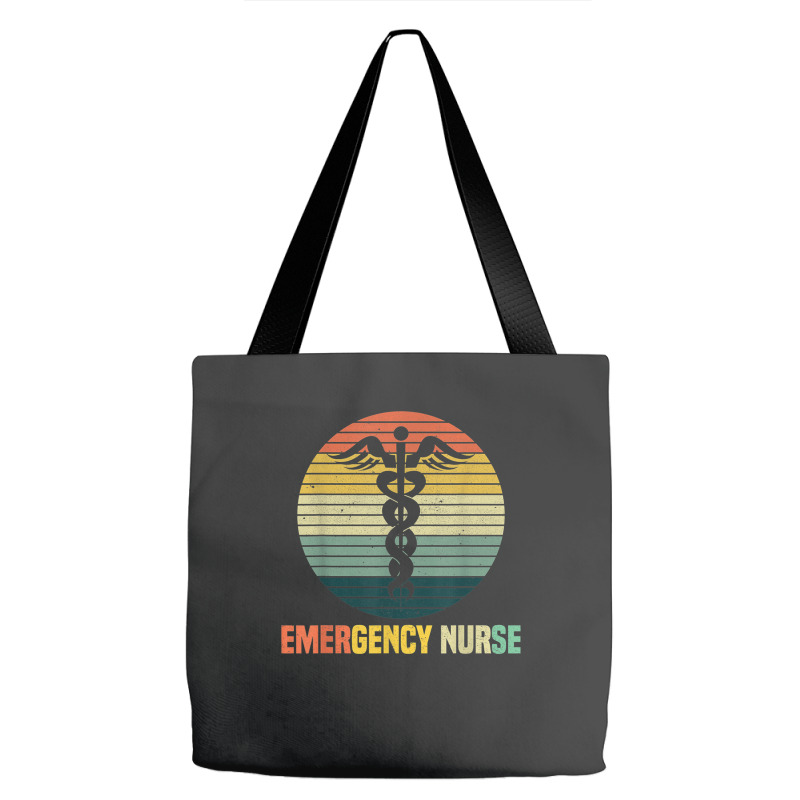 Retro Emergency Room Nurse Er Nursing Tote Bags | Artistshot