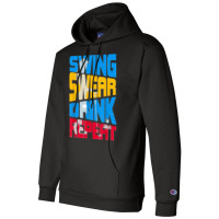 Swing Swear Drink Repeat Cool Quote For Golf Lover Champion Hoodie | Artistshot