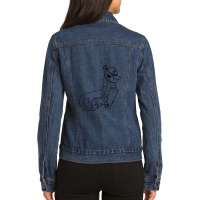 Gecko Lizard Oktoberfest Beer Bavaria Alcohol Booze Party Celebrate Dr Ladies Denim Jacket | Artistshot