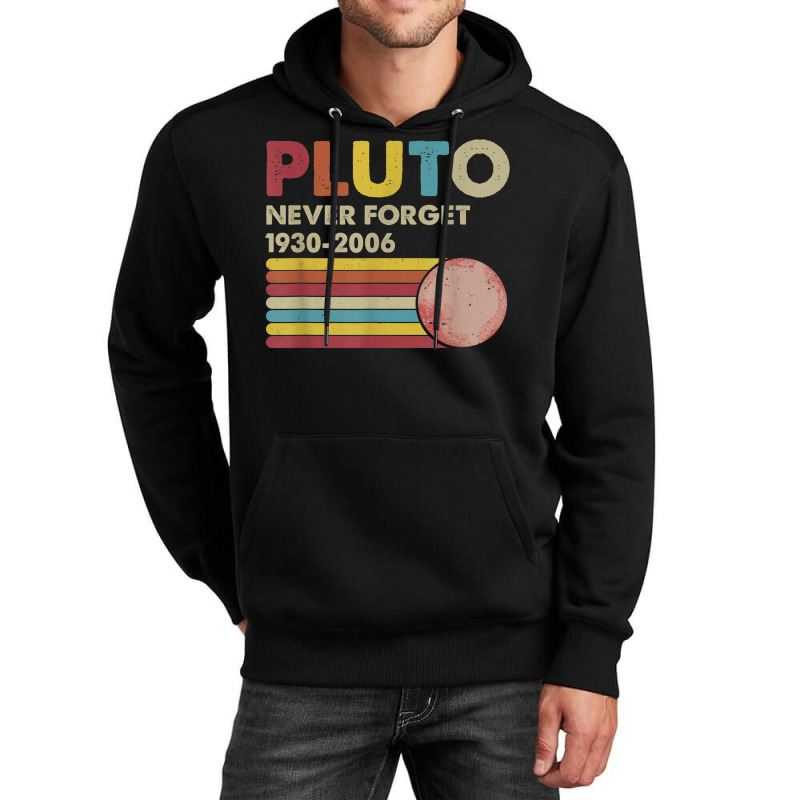 Pluto Never Forget 1930 2006 Vintage Funny Lover Gift Unisex Hoodie | Artistshot