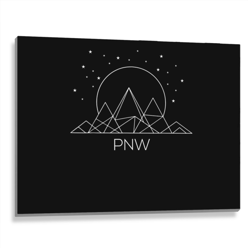 Pnw Pacific Northwest Mountains Hiking Outdoor Nature Metal Print Horizontal | Artistshot