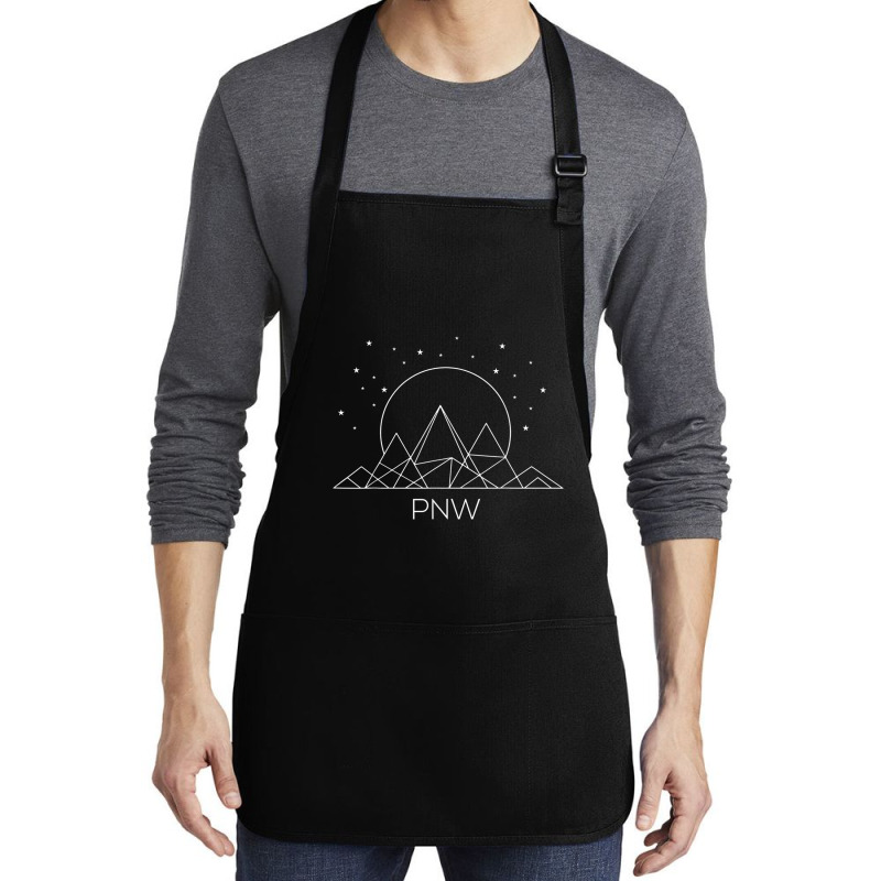 Pnw Pacific Northwest Mountains Hiking Outdoor Nature Medium-length Apron | Artistshot