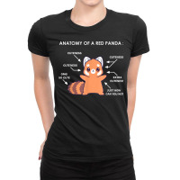 Anatomy Of A Red Panda Science Zoologist Red Panda Anatomy T Shirt Ladies Fitted T-shirt | Artistshot