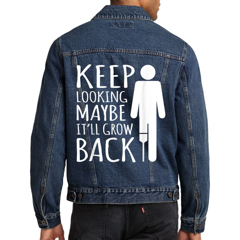 Maybe It Ll Grow Back Leg Amputee Prosthetic Surgery Graphic Men Denim Jacket by liqualyfu | Artistshot