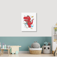 Dino Fantasy Portrait Canvas Print | Artistshot