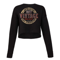 Mens 45th Birthday Decorations 45 Birthday 1977 Bday Vintage Men Cropped Sweater | Artistshot