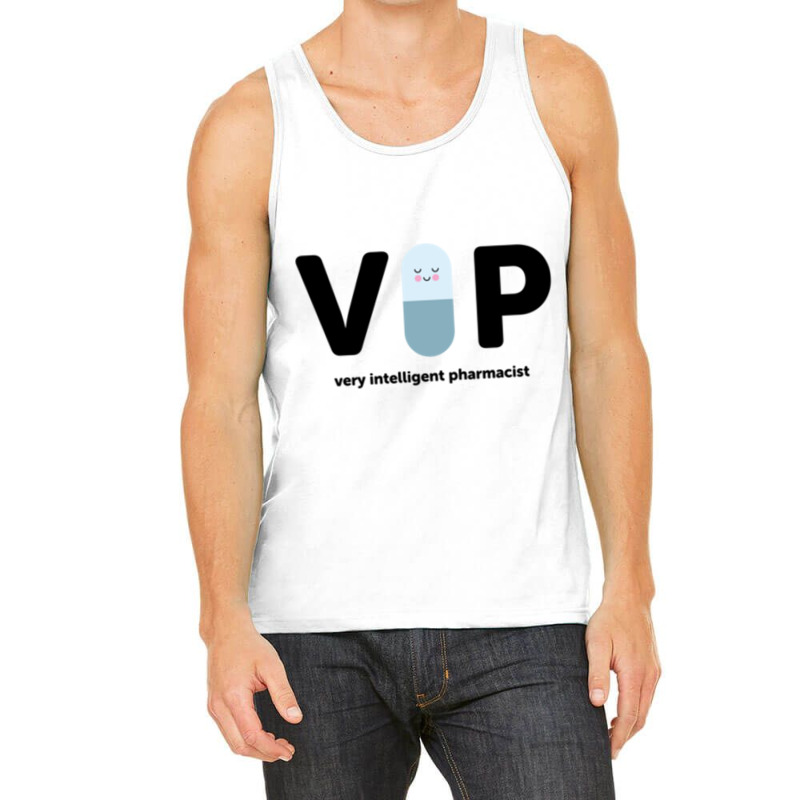 V I P  Very Intelligent Pharmacist Blue Tank Top by TONIOOMER | Artistshot