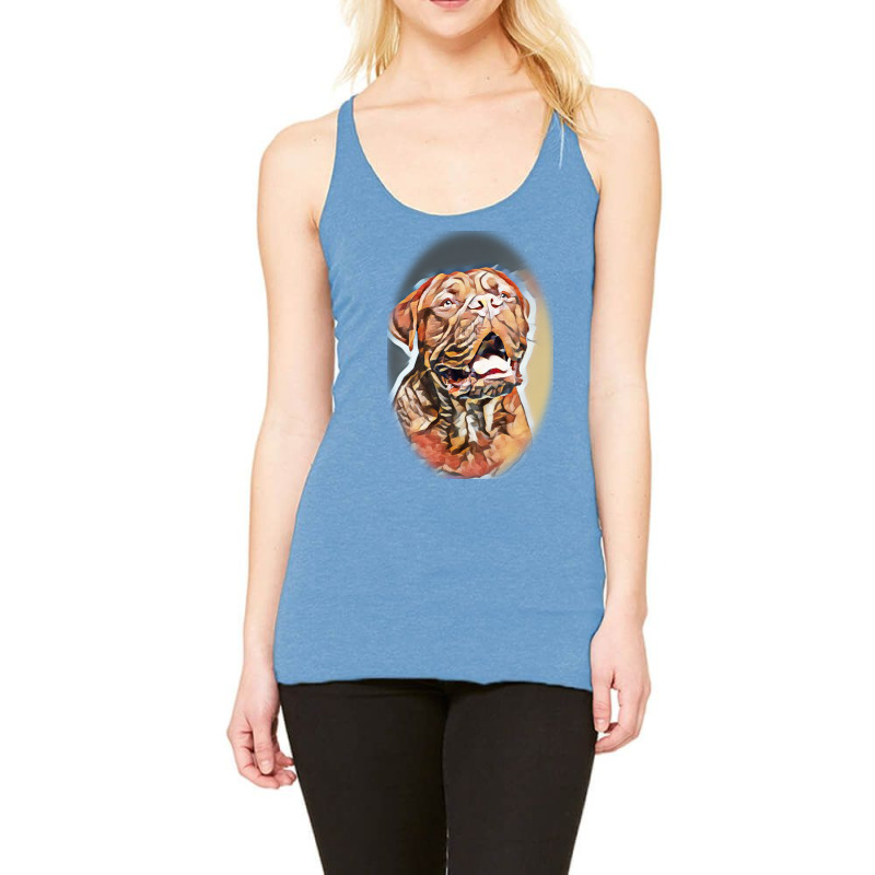 Studio Portrait Of Bordeaux D Background Racerback Tank by Kemnabi | Artistshot