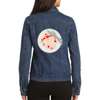 Eat The Rich Spaghetti Meatballs Ladies Denim Jacket | Artistshot